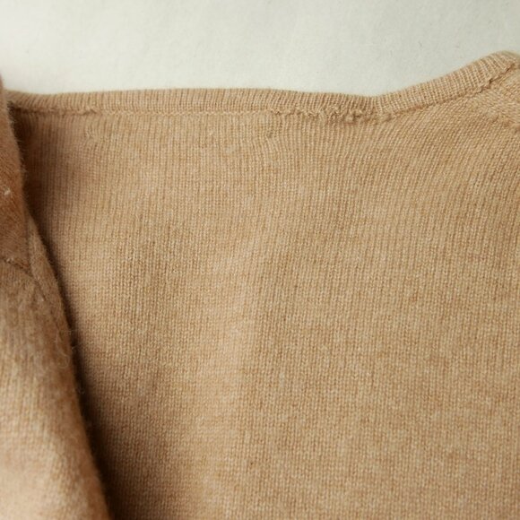 Lord & Taylor		Camel 100% Cashmere Two-Ply Cardigan Sweater	Medium - Picture 7 of 7